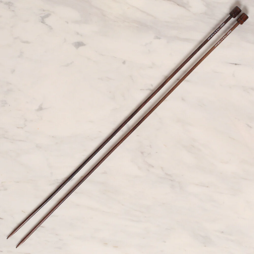 Pony Rosewood 3.25 mm 35 cm Rosewood Knitting Needles, 33806 - Image 2