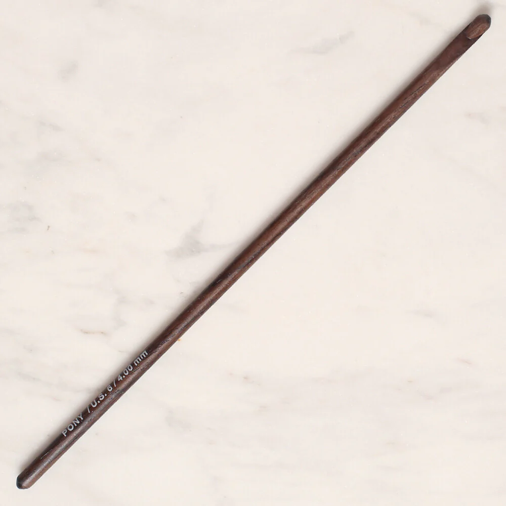 Pony Rosewood 4 mm 15 cm Rosewood Crochet Hook - 44901 - Image 2