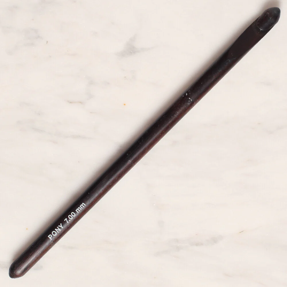 Pony Rosewood 7 mm 15 cm Rosewood Crochet Hook - 44907 - Image 2