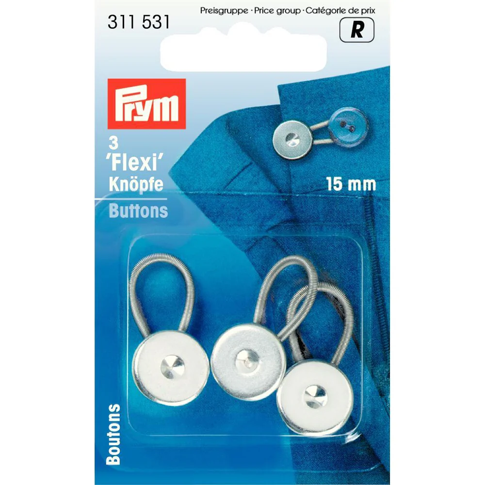 PRYM 15 mm Flexi Buttons - 311531