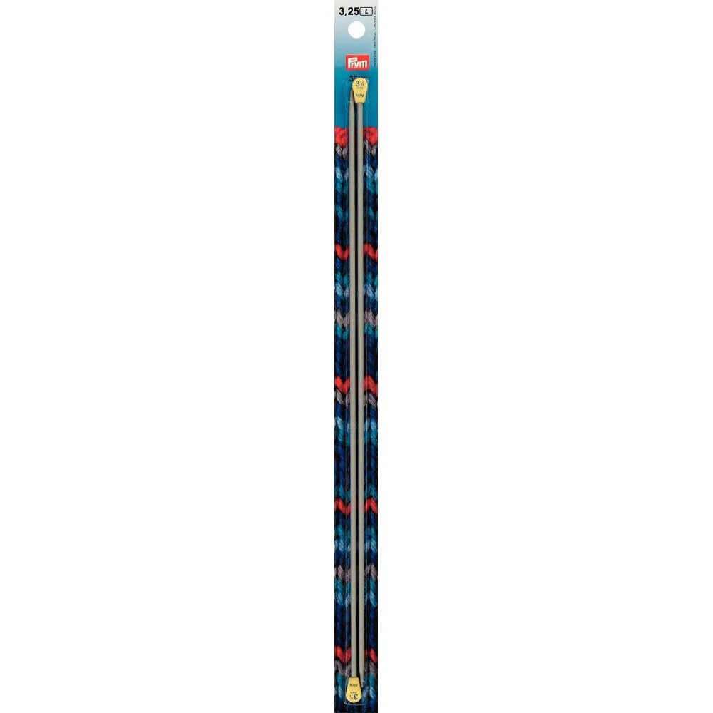 PRYM 3.25 mm 35 cm Aluminium Knitting Needles - 191459