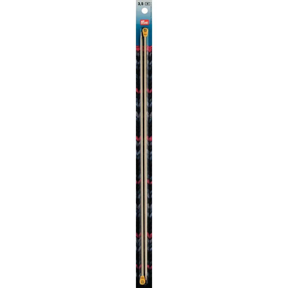 PRYM 3.5 mm 40 cm Aluminium Knitting Needles with Knob - 191609