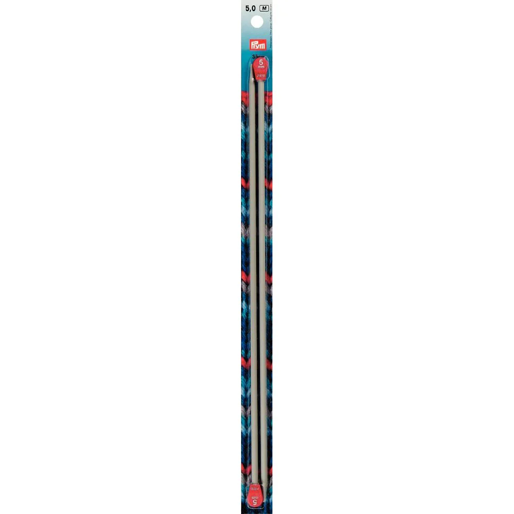 PRYM 5 mm 35 cm Aluminium Knitting Needles - 191467