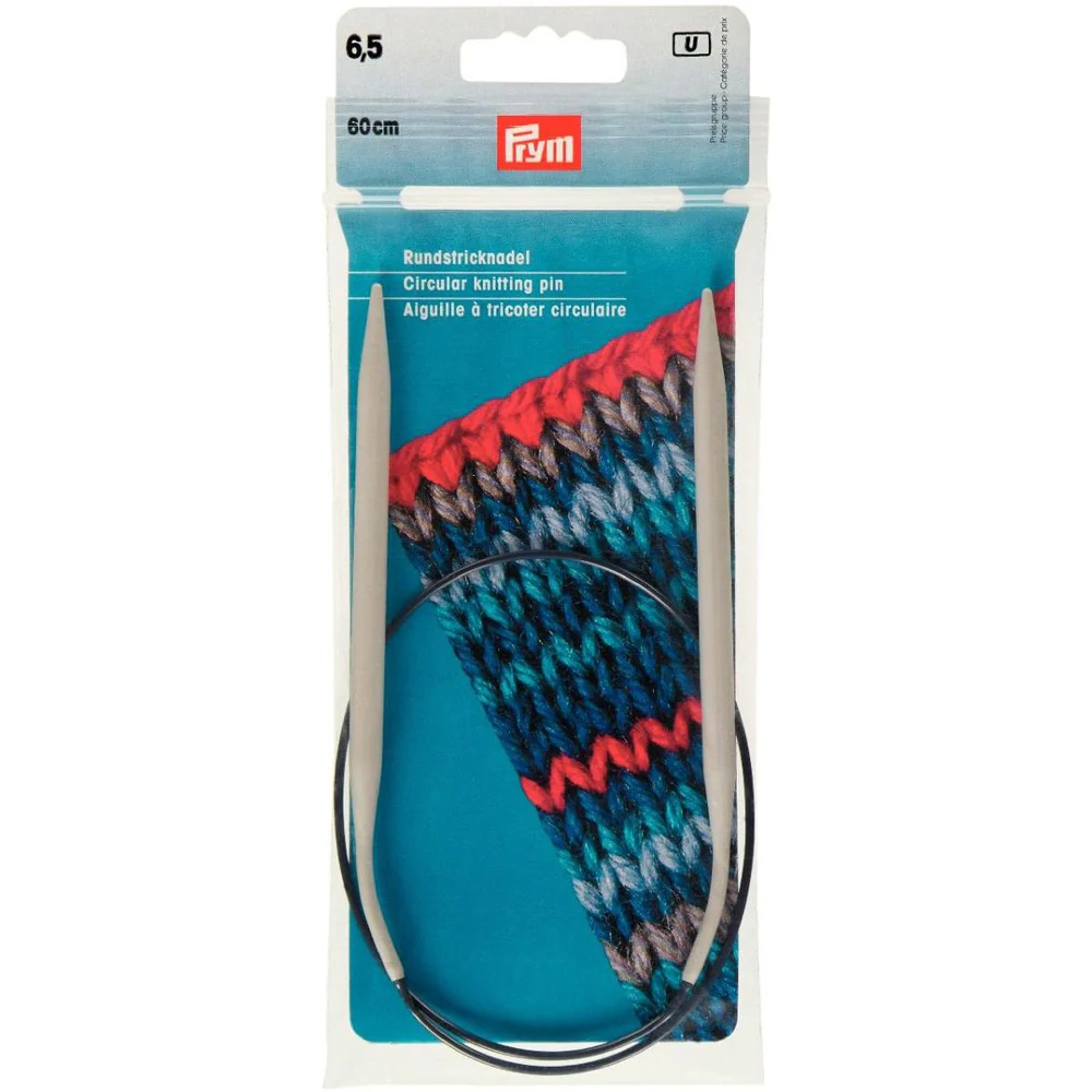 PRYM 6.5 mm 60 cm Aluminium Circular Knitting Needle - 211374