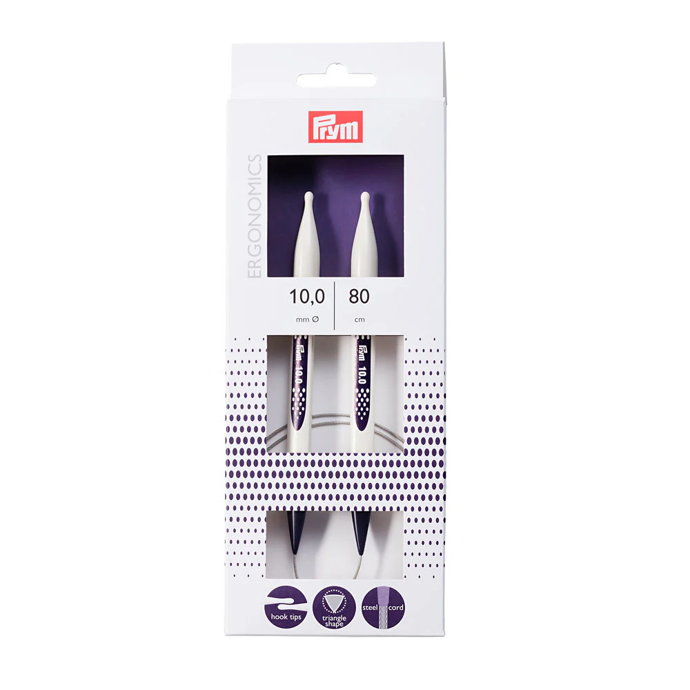PRYM Ergonomics 10 mm 80 cm Circular Knitting Needle - 215813 - Image 2