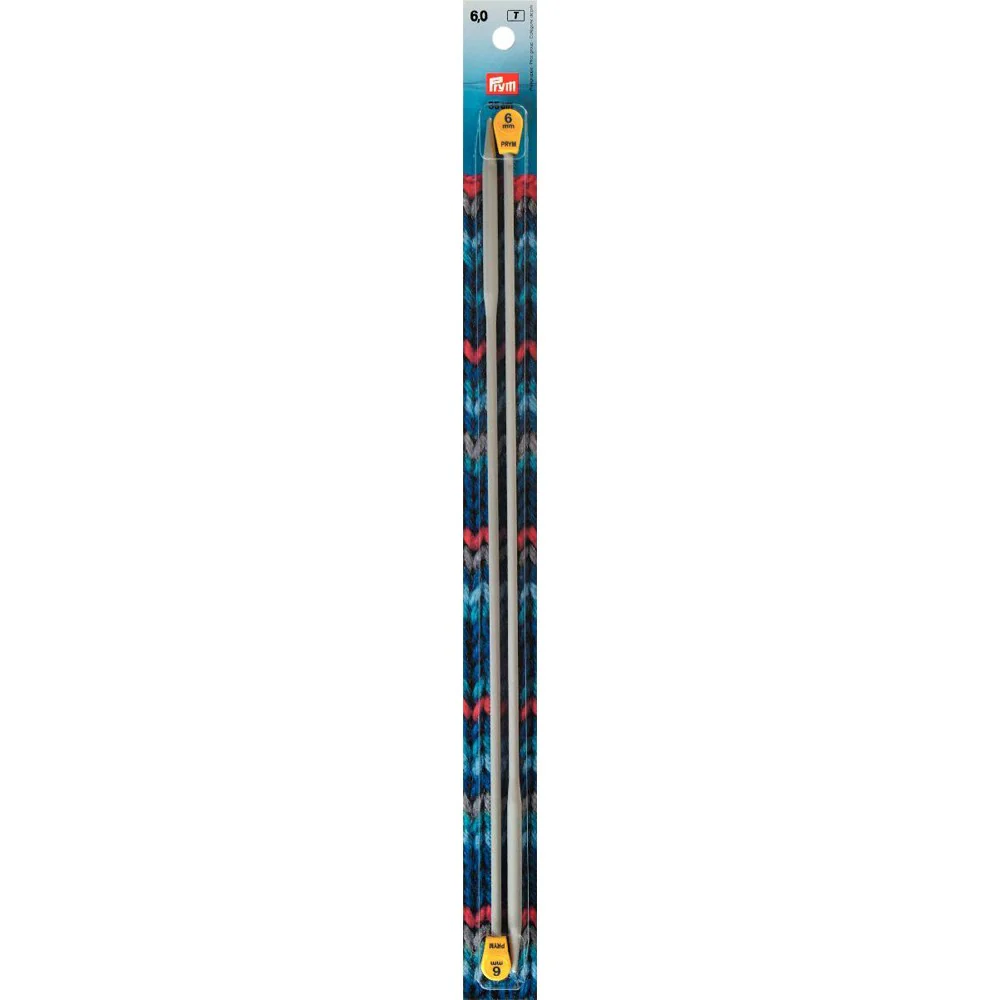 PRYM Quick Knit 6 mm 35 cm Knitting Needles with Knob - 191524