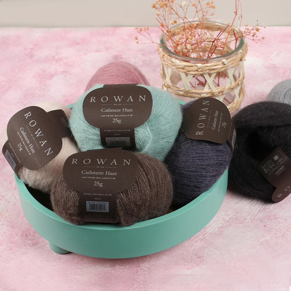 Rowan Cashmere Haze 25gr Hand Knitting Yarn, Green - 00708 - Image 4
