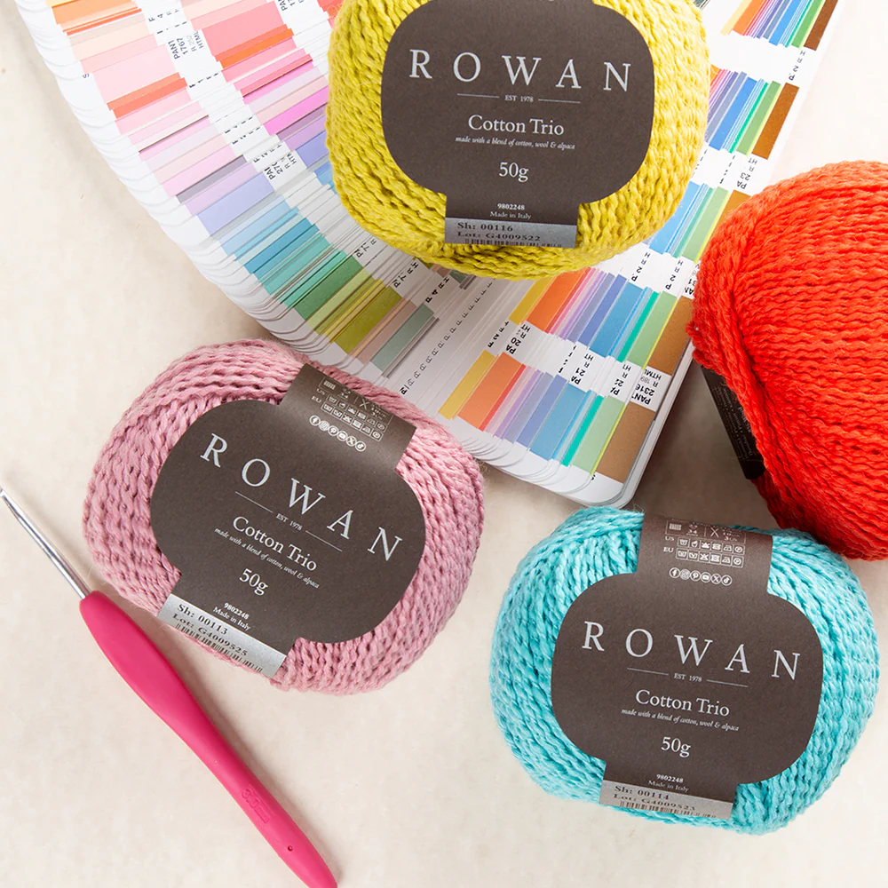 Rowan Cotton Trio Hand Knitting Yarn, Pistachio Green - 00116 - Image 4