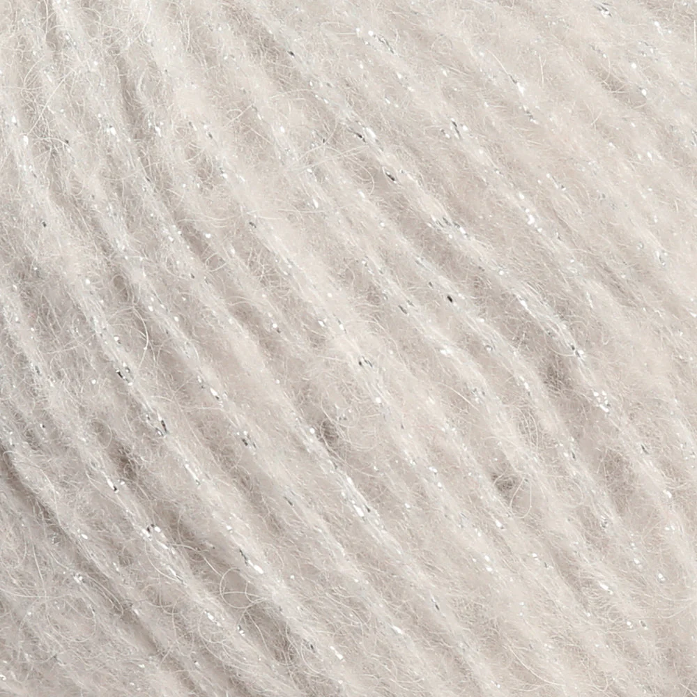 Rozetti Tılsım Glittery Hand Knitting Yarn Ecru - 362-13 - Image 2