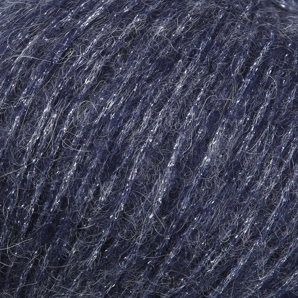 Rozetti Tılsım Glittery Hand Knitting Yarn Navy Blue - 362-10 - Image 2