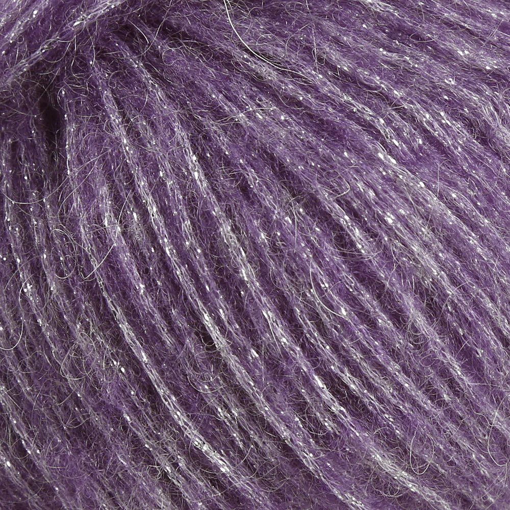 Rozetti Tılsım Glittery Hand Knitting Yarn Yarn Purple - 362-07 - Image 2