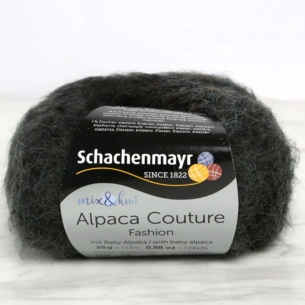 Schachenmayr Alpaca Couture Yarn, Dark Grey - 00070