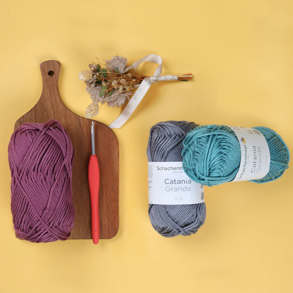 Schachenmayr Catania Grande 50 gr Yarn, Purple - 03380 - Image 3