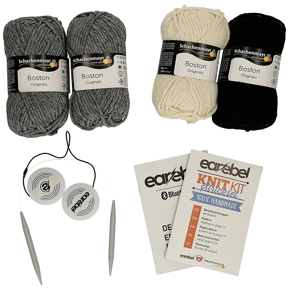 Schachenmayr Earebel KnitKit With Bluetooth, Grey - 00002 - Image 2
