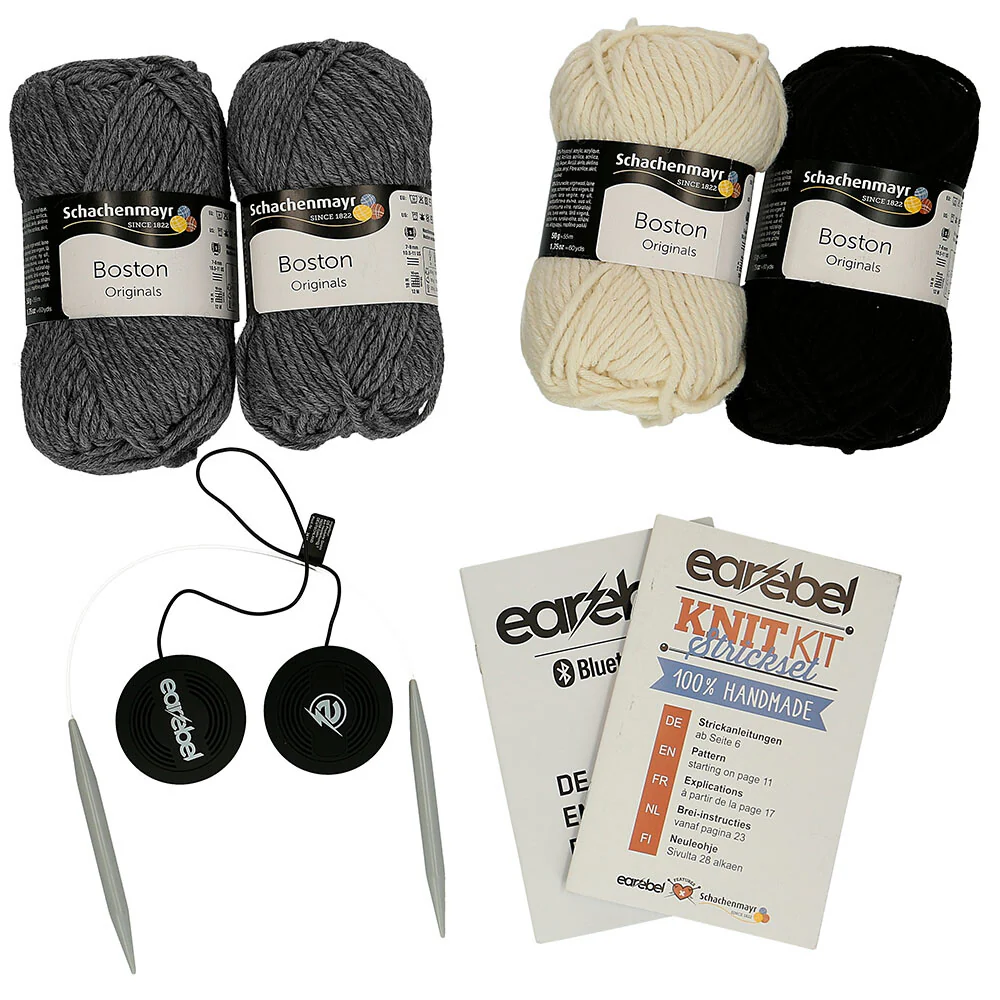 Schachenmayr Earebel KnitKit With Bluetooth, Light Grey - 00001 - Image 2