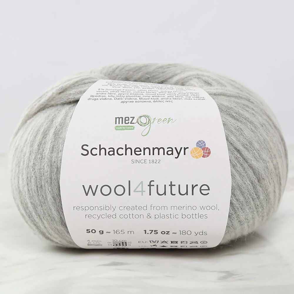 Schachenmayr wool4future Yarn, Grey - 9807594-00090