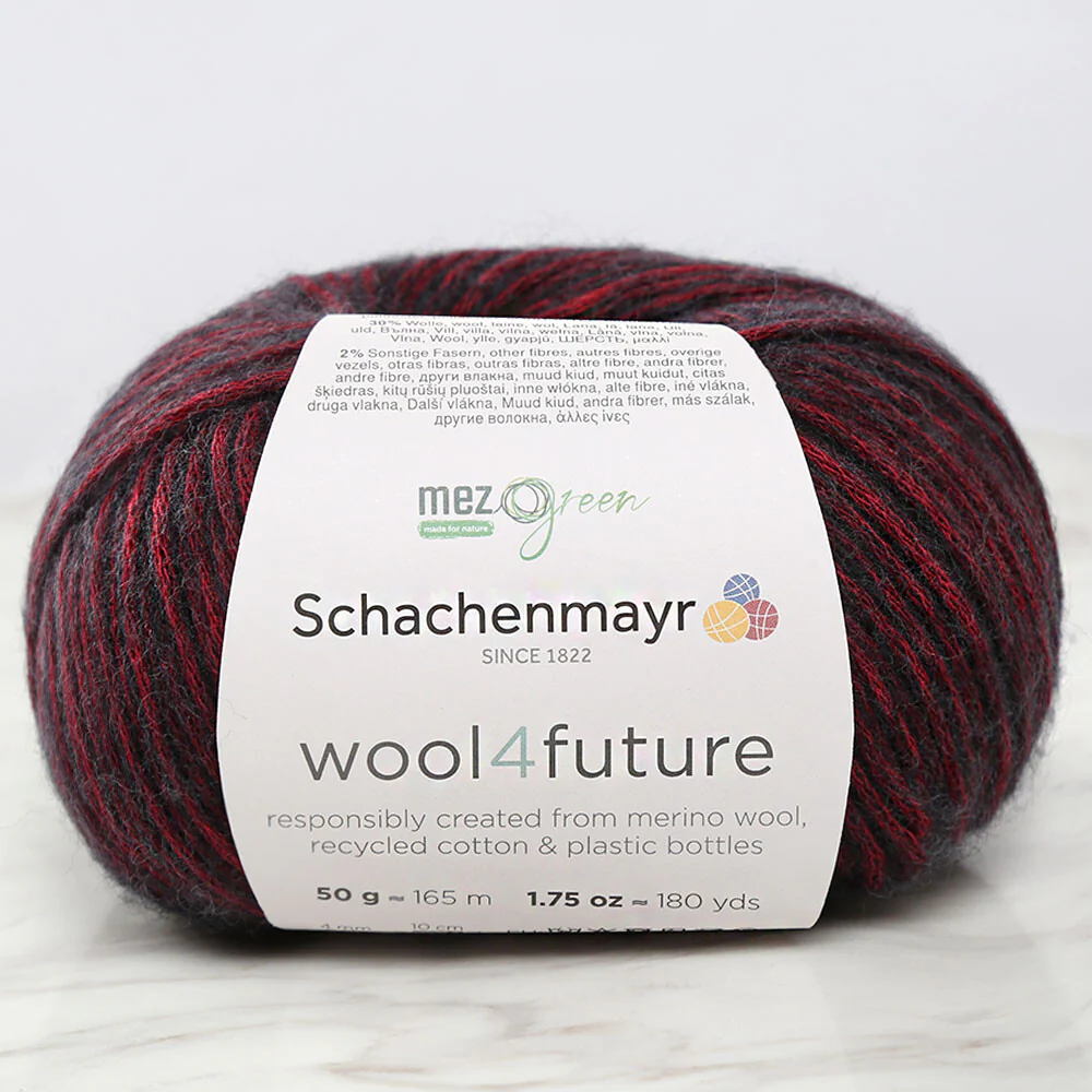 Schachenmayr wool4future Yarn, Red - 9807594-00032