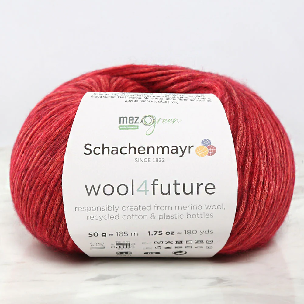 Schachenmayr wool4future Yarn, Red - 9807594-00033
