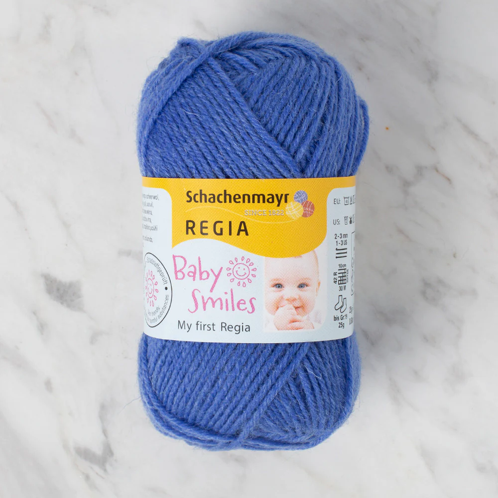 Schachenmayr Baby Smiles My First Regia 25 gr Knitting Yarn, Dark Blue - 9801296 - 01053