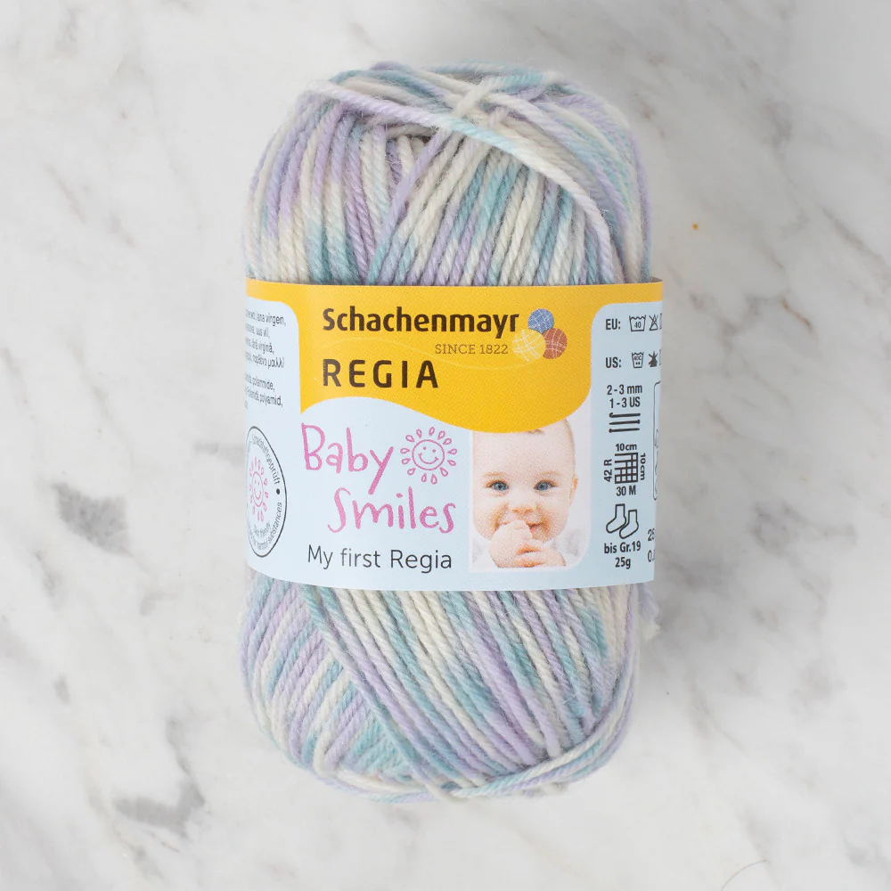 Schachenmayr Baby Smiles My First Regia 25 gr Knitting Yarn, Variegated - 9801296 - 01727