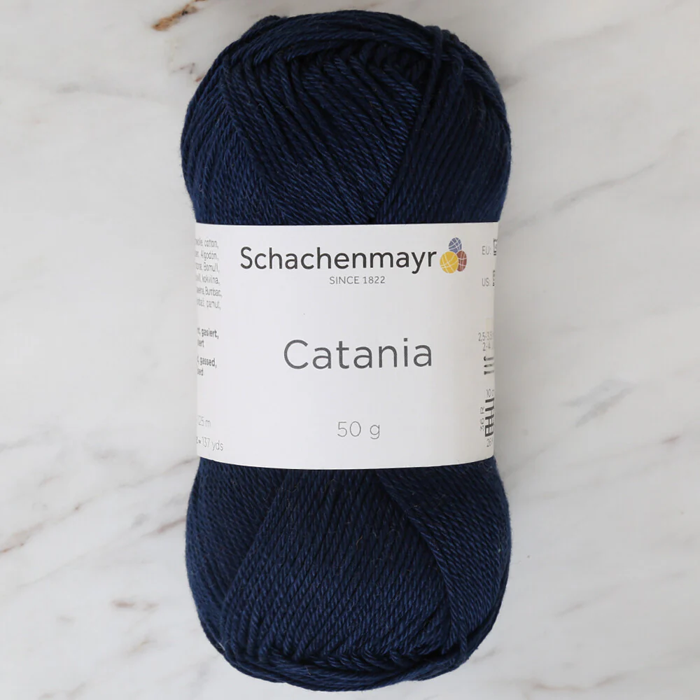 Schachenmayr Catania 50gr Yarn, Light Navy Blue - 00124