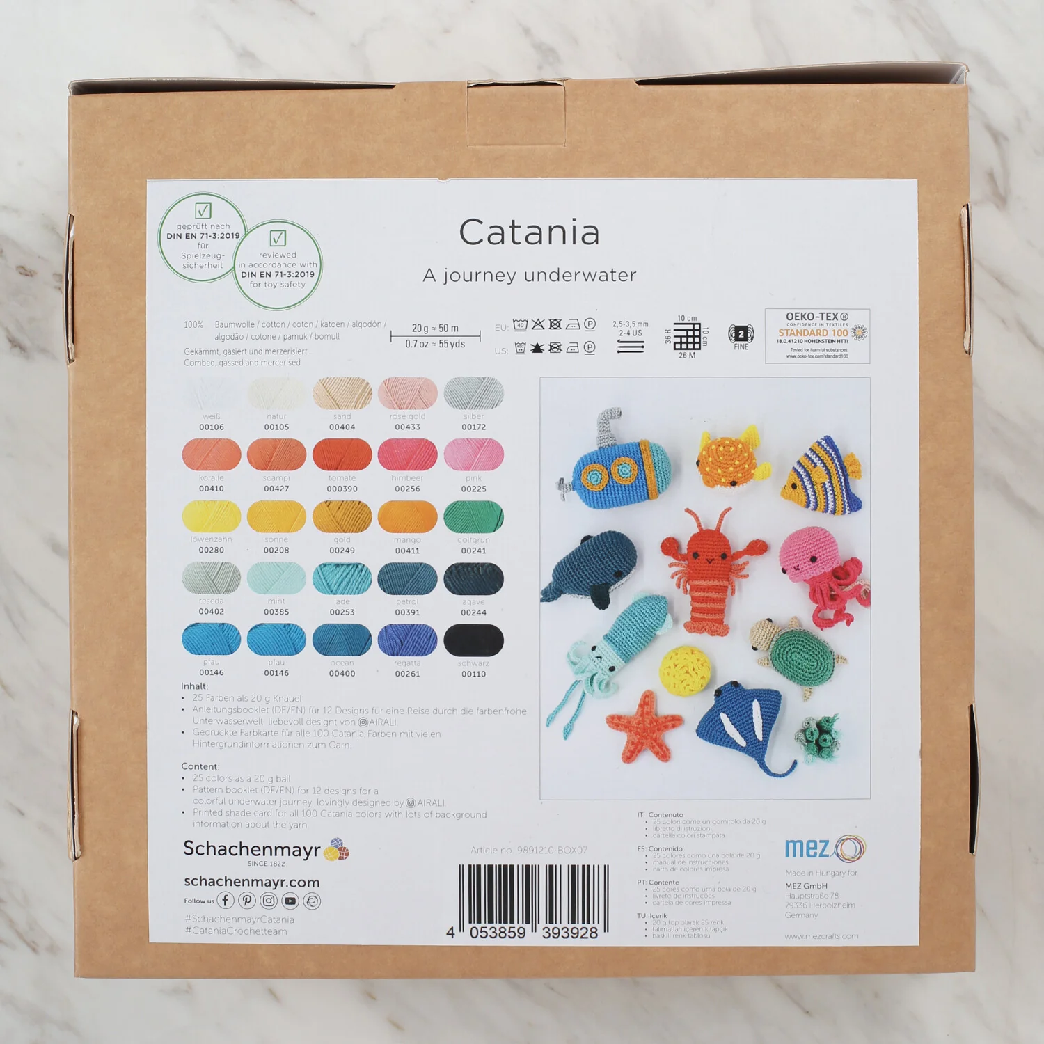 Schachenmayr Catania Amigurumi Set, Underwater - 9891210-BOX07 - Image 5