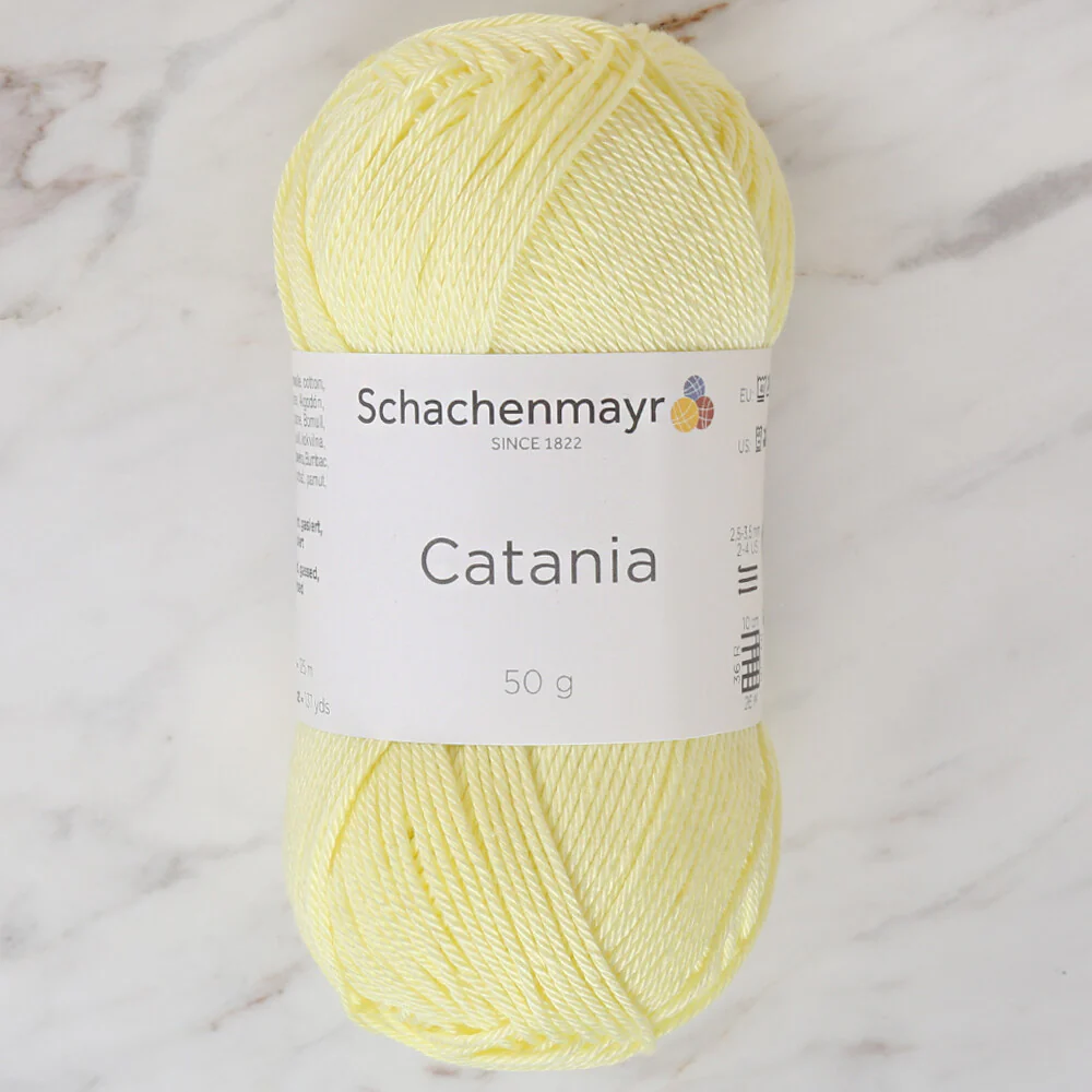 Schachenmayr Catania 50g Yarn, Baby Yellow - 9801210-00100