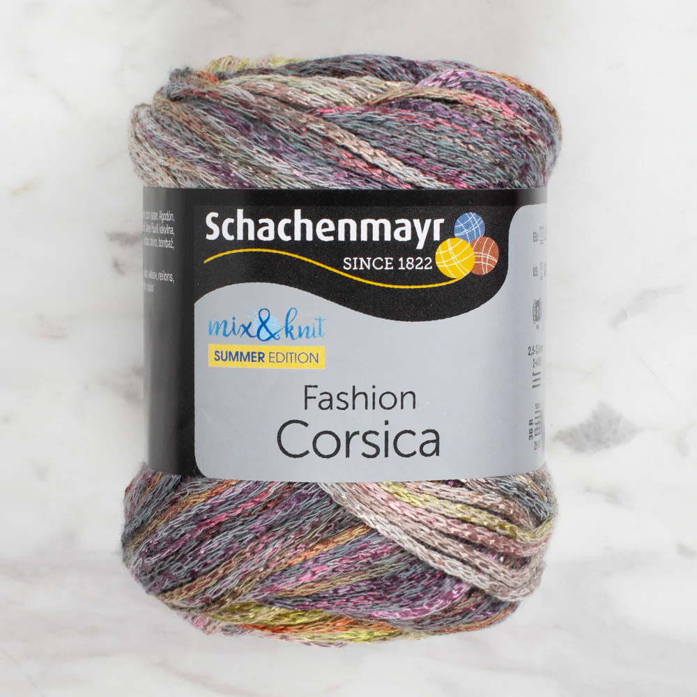 Schachenmayr Fashion Corsica 50 gr Knitting Yarn, Variegated - 9807364 - 00080