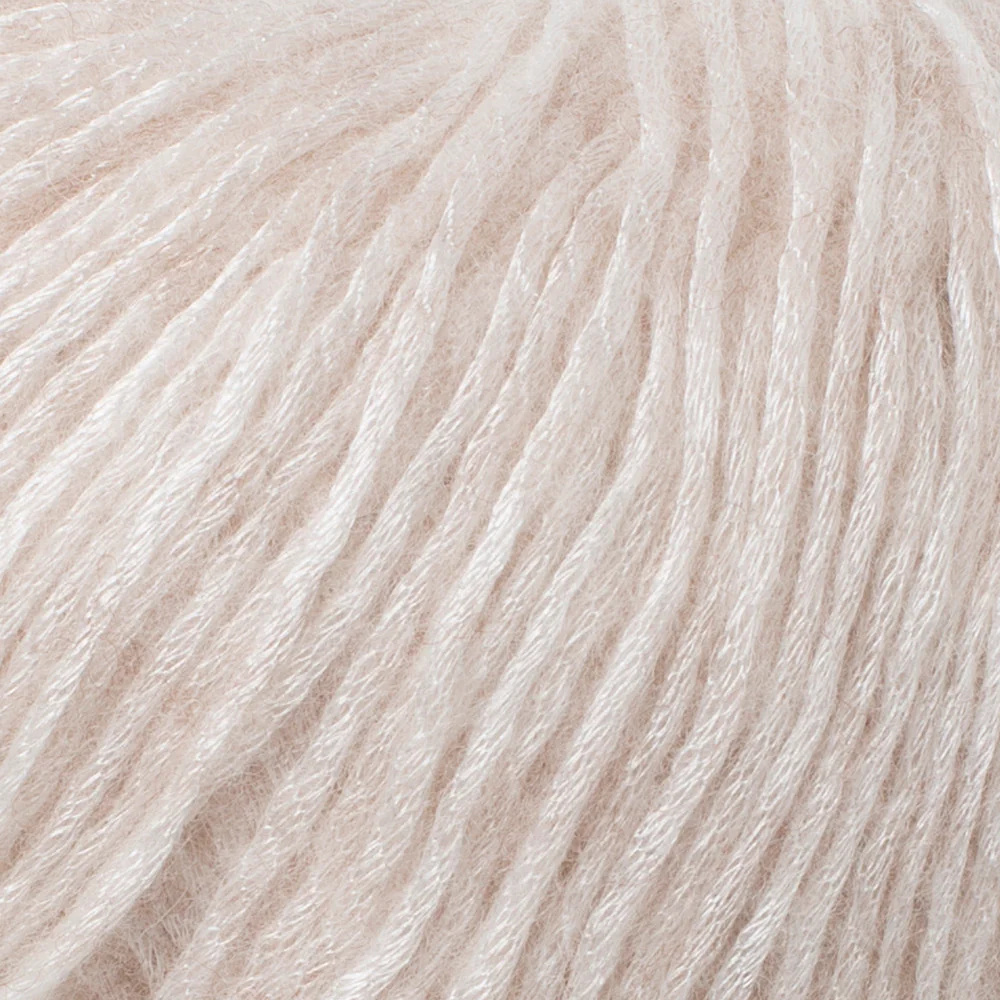 Schachenmayr Fashion Soft Shimmer 25 gr Knitting Yarn, Cream - 9807356 - 00002 - Image 2