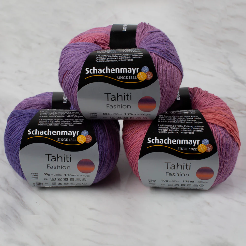 Schachenmayr Fashion Tahiti 50 gr Knitting Yarn, Variegated - 9811776 - 07623 - Image 4