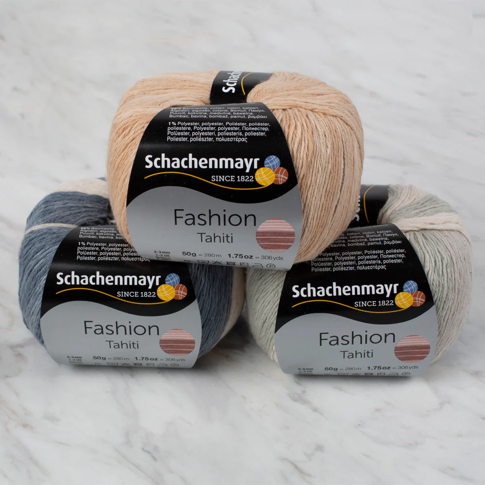 Schachenmayr Fashion Tahiti 50 gr Knitting Yarn, Variegated - 9811776 - 07687 - Image 4