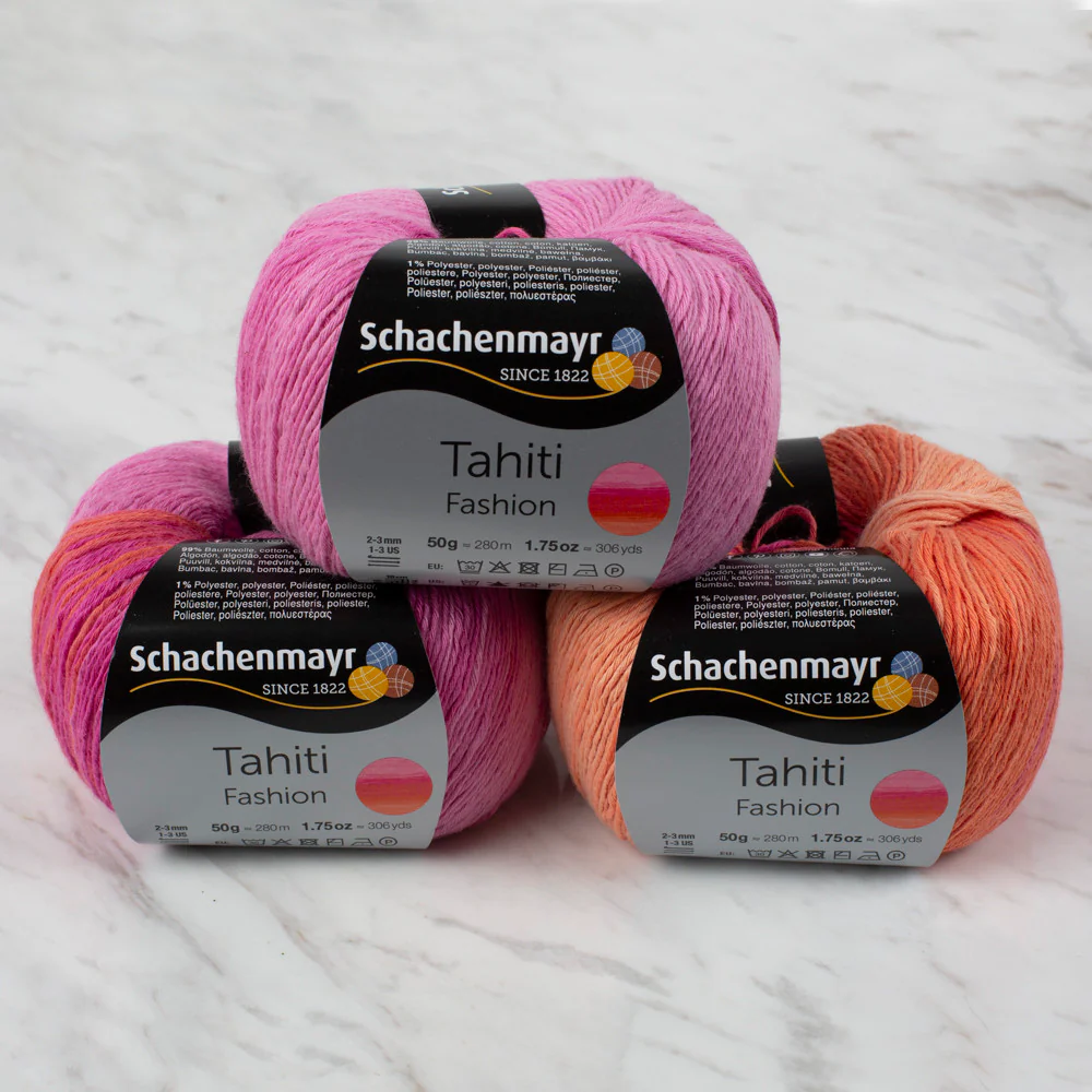 Schachenmayr Fashion Tahiti 50 gr Knitting Yarn, Variegated - 9811776 - 07690 - Image 4
