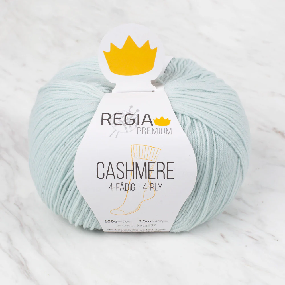 Schachenmayr Regia Premium Cashmere Knitting Yarn, Light Green - 9801637 - 00062