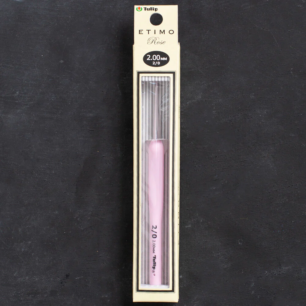 Tulip Etimo Rose 2 mm 14 cm Crochet Hook with Soft Cushion- TER-03e