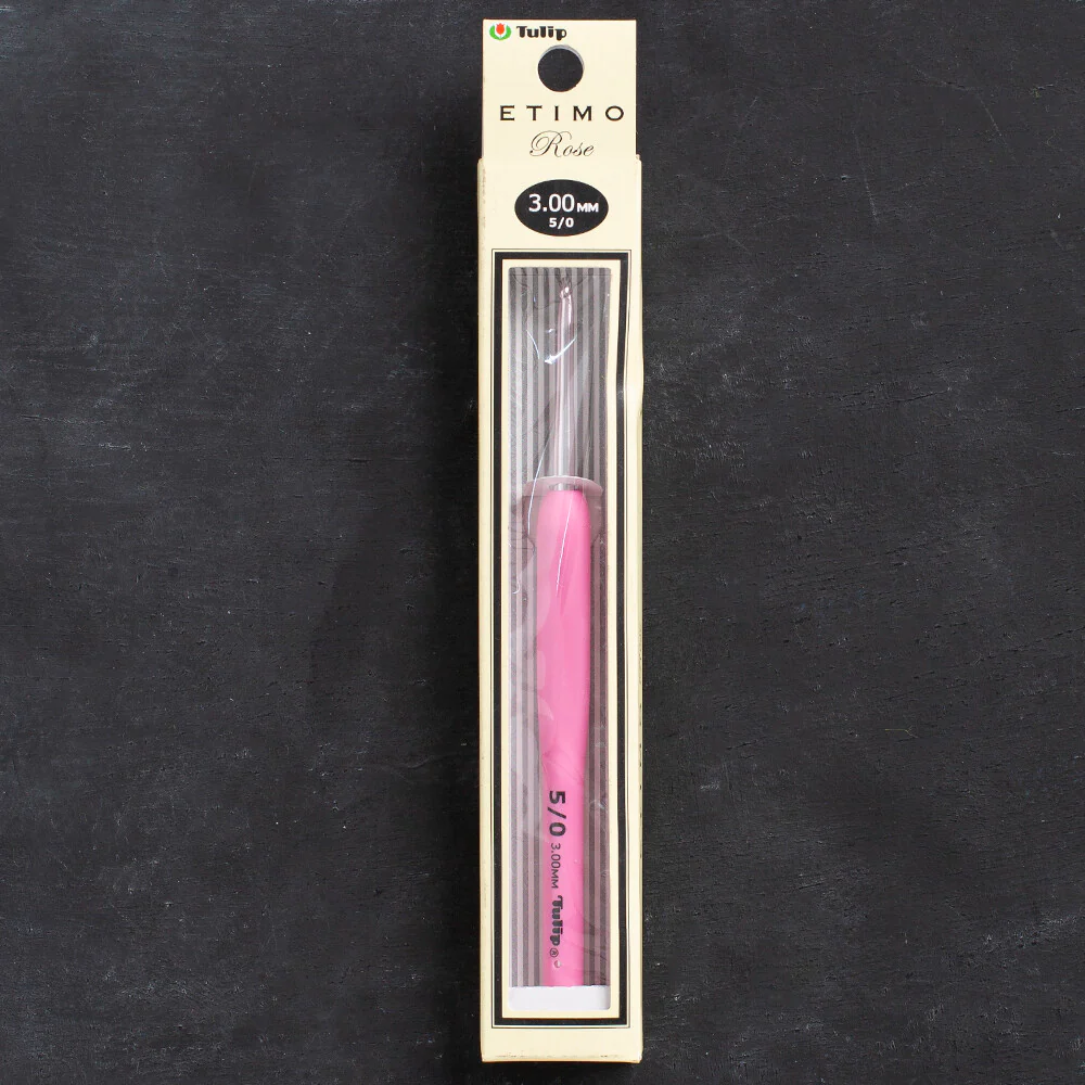 Tulip Etimo Rose 3 mm 14 cm Crochet Hook with Soft Cushion- TER-06e
