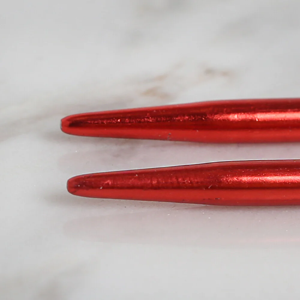 Yabalı 3.5mm 35 cm Knitting Needle with Measure, Red - YBL-347 - Image 4