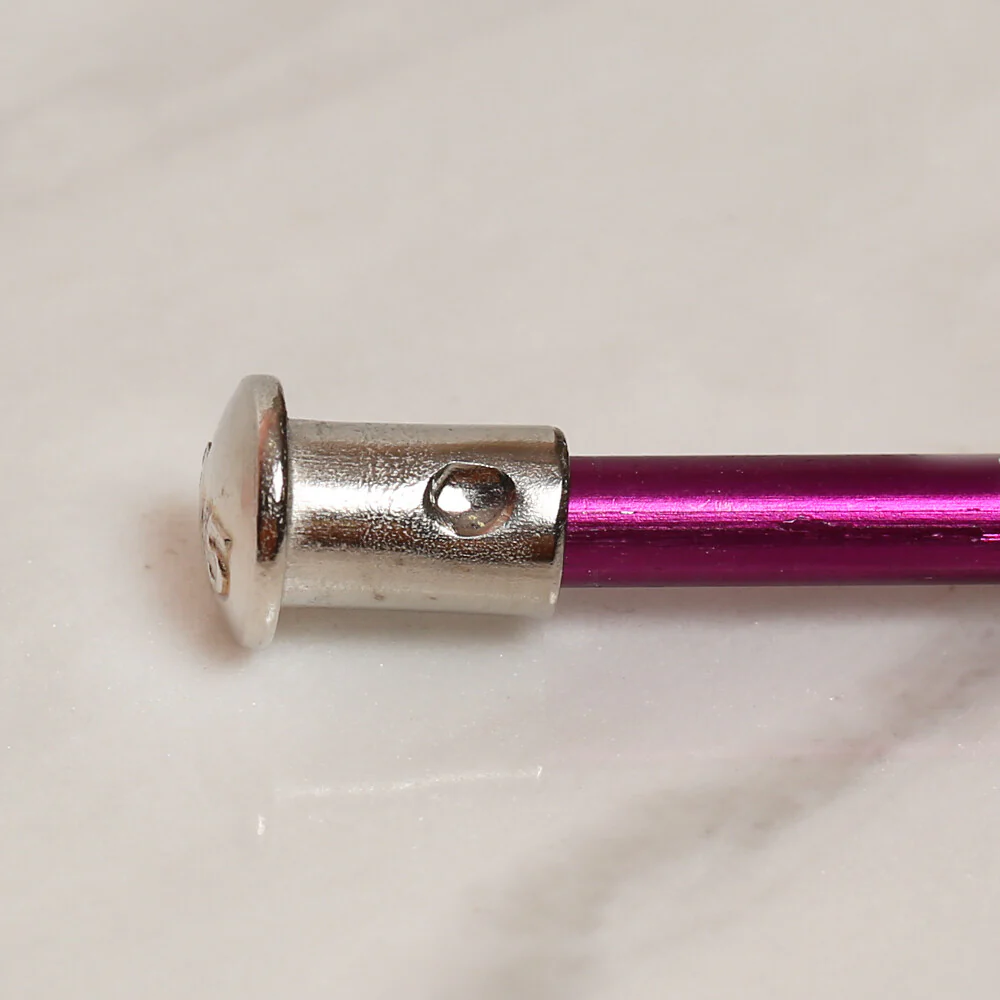 Yabalı 4.5mm 35 cm Crochet Hook with Measure, Purple - YBL-348 - Image 4