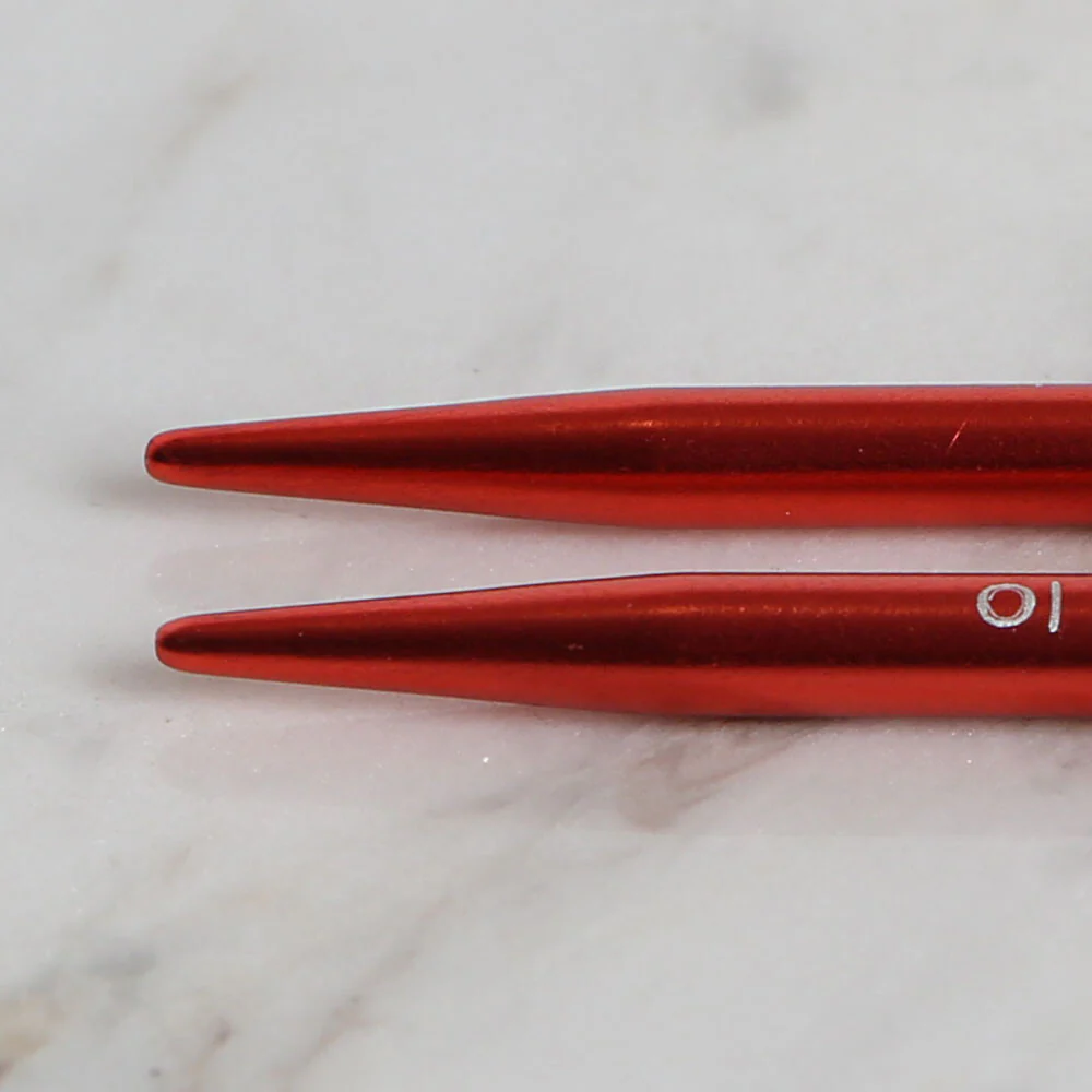 Yabalı 4.5mm 35 cm Knitting Needle with Measure, Red - YBL-347 - Image 3