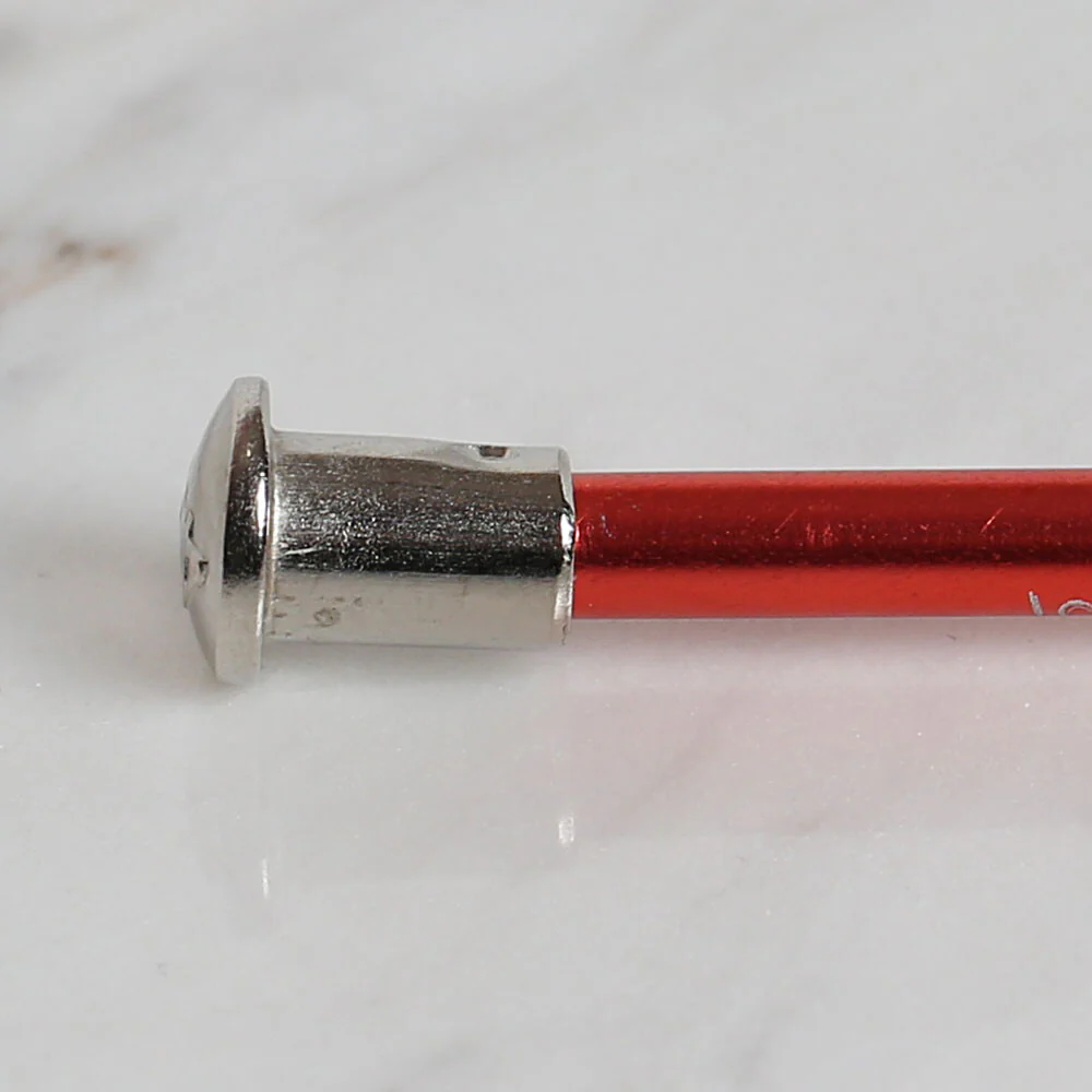 Yabalı 4.5mm 35 cm Knitting Needle with Measure, Red - YBL-347 - Image 4