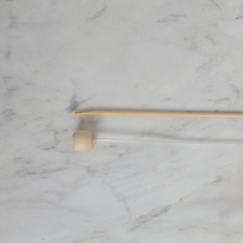 Yabalı Bambu (Bamboo) 2.5 mm 60 cm Flexible Tunisian/Afghan Crochet Hook - YB342 - Image 2