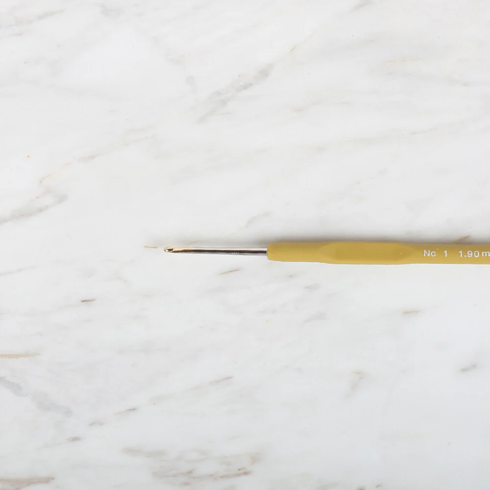 Yabalı Golden Tip Elastic Handle No. 1 1.90mm Crochet Hook, Yellow - Image 2