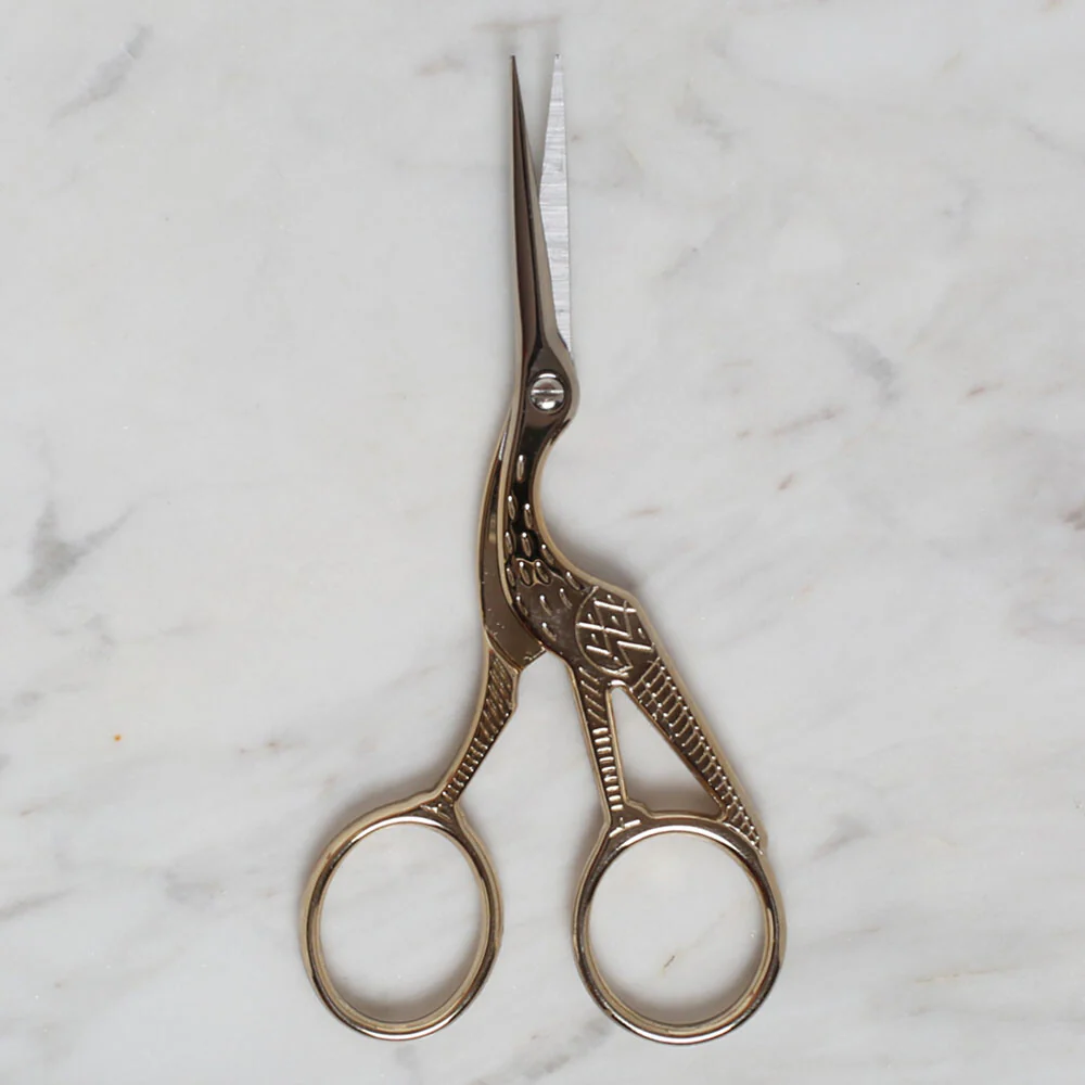 Yabalı Swan Shaped Decorative Scissors, Gold -YBL-044 - Image 2
