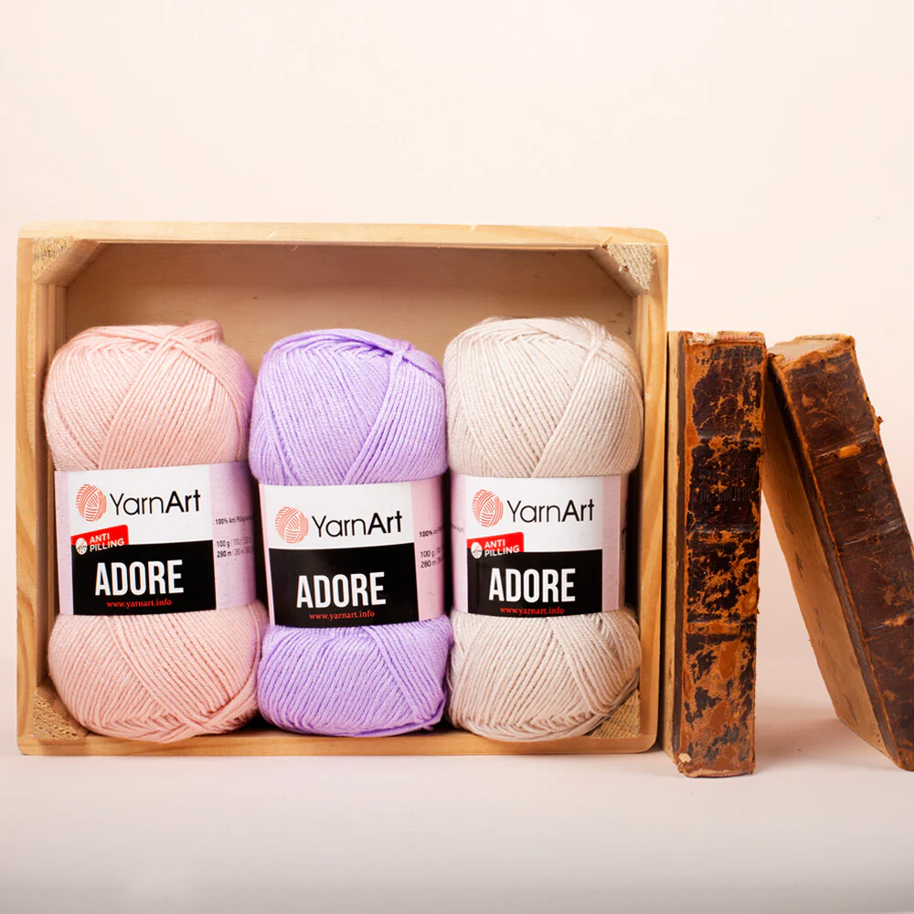 YarnArt Adore Anti-Pilling Yarn, Beige - 336 - Image 3