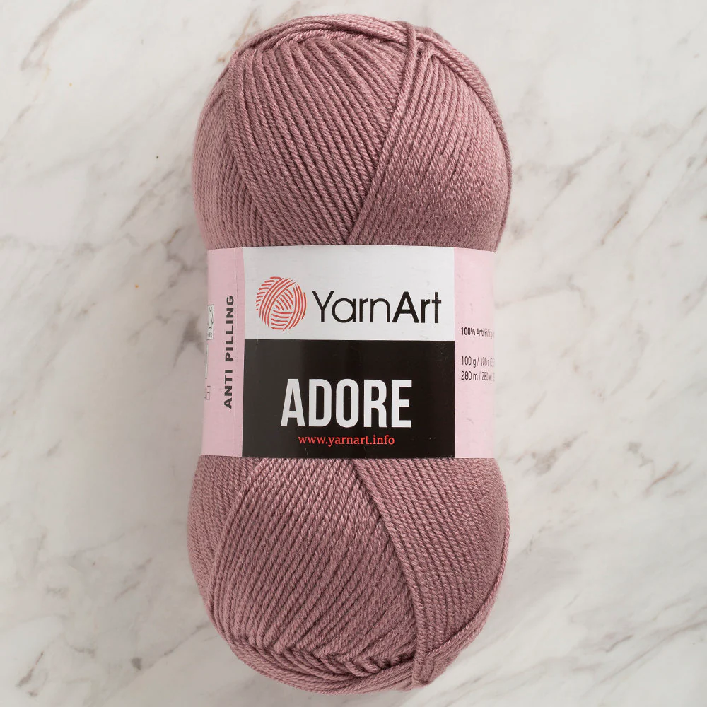 YarnArt Adore Anti-Pilling Yarn, Plum - 344