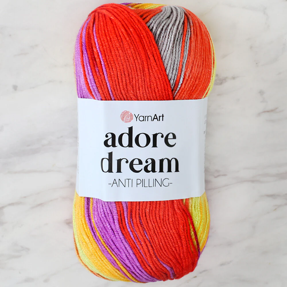 YarnArt Adore Dream Anti-Pilling Yarn, Variegated - 1060