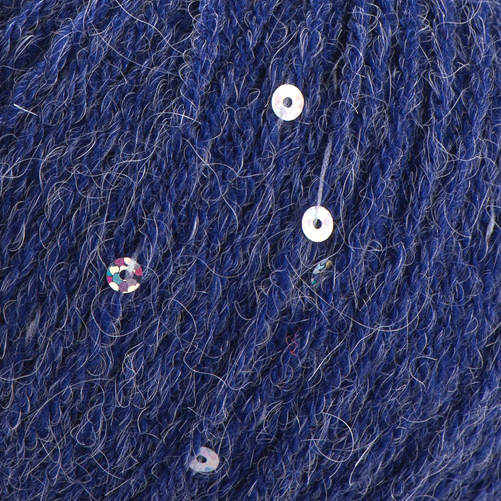 YarnArt Alpaca Gold Paillettes Hand Knitting Yarn , Blue - 9313 - Image 2