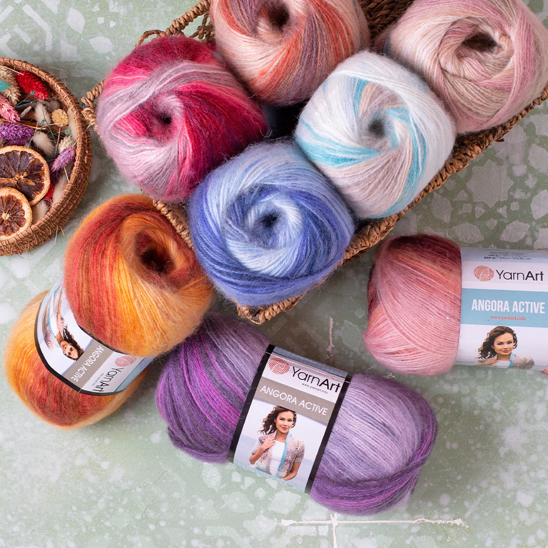 YarnArt Angora Active Knitting Yarn, Variegated -Â 854 - Image 4