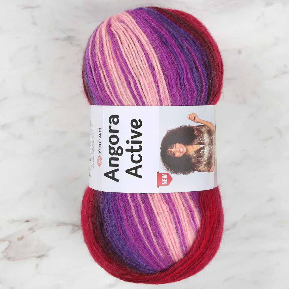 YarnArt Angora Active Knitting Yarn, Variegated - 856