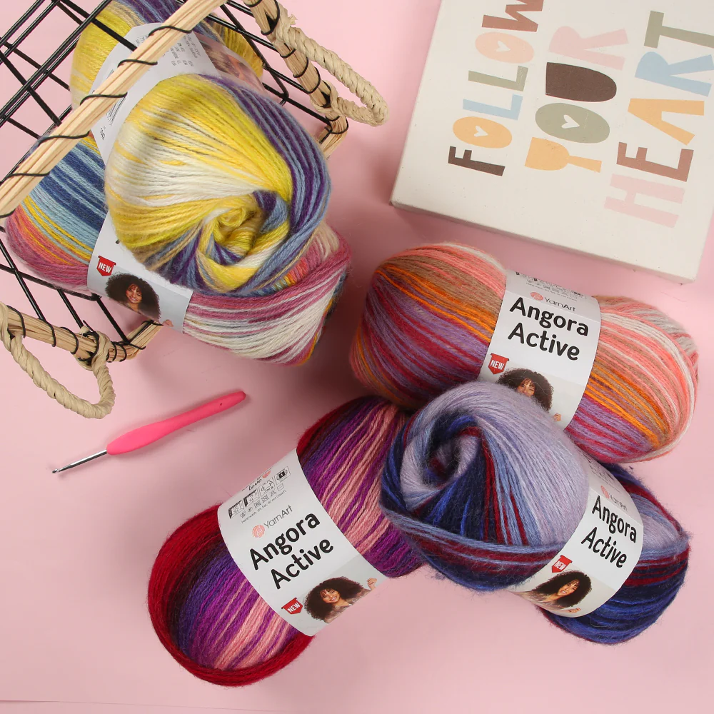 YarnArt Angora Active Knitting Yarn, Variegated - 856 - Image 5