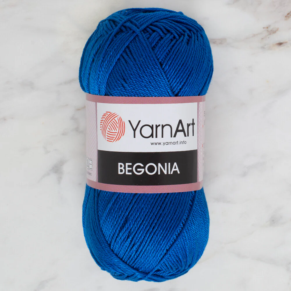 YarnArt Begonia 50gr Knitting Yarn, Blue - 4915